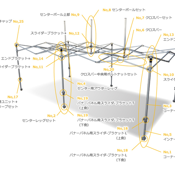 Tent Parts 名入れテント ロゴや社名をプリントしたテントを作りませんか シナノテントに相談下さい